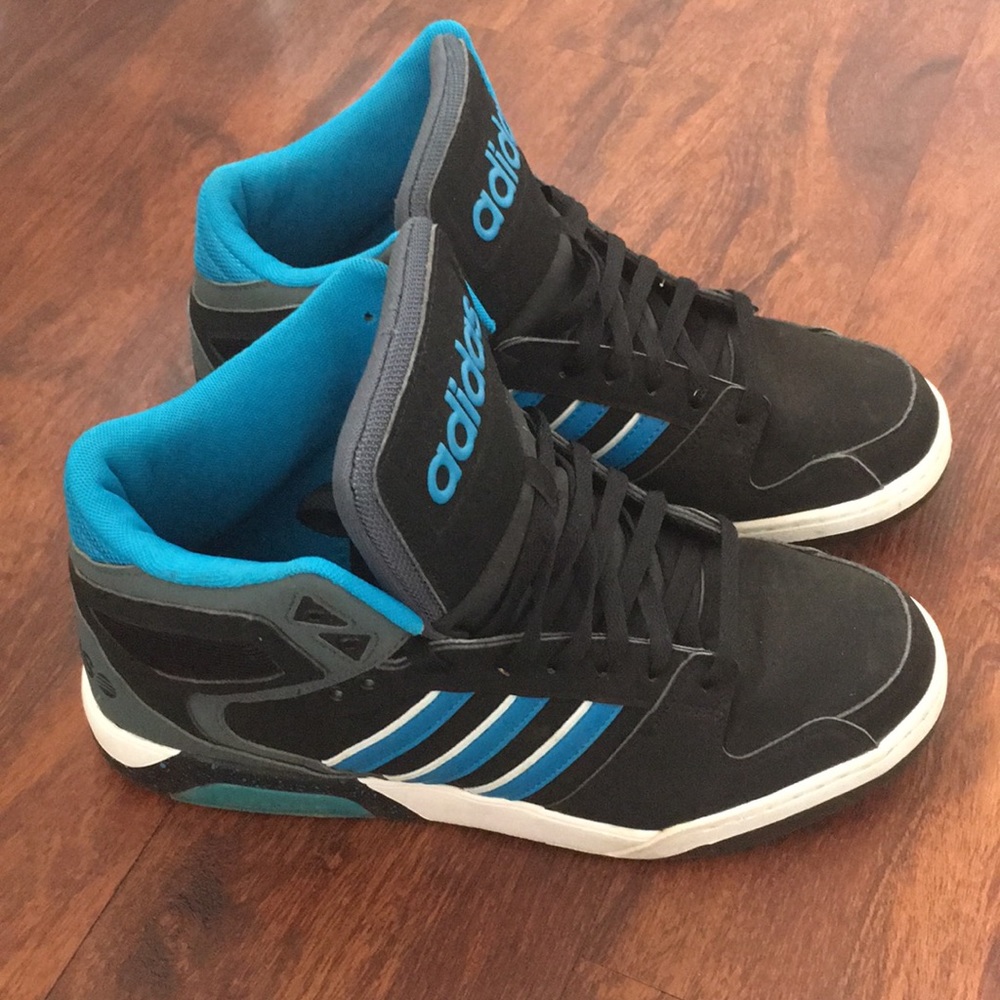 Men’s black and blue adidas